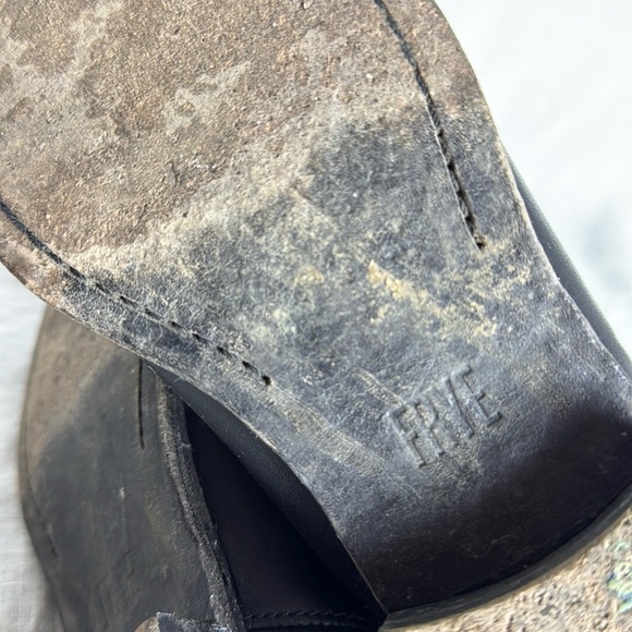 Frye Shoes Frye Cara Roper Black Leather Size 9.5 - Picture 13 of 13